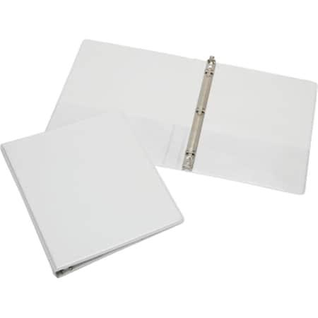 Made-To-Stick 751001 11 x 8.5 in. Round Ring Binder - White, 0.5 in. Capacity MA2483624